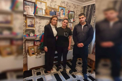 Paytaxtın Nizami rayonunda şəhid ailələri ziyarət olunub