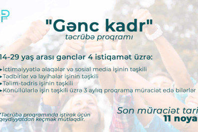 “Gənc kadr” təcrübə proqramı start götürəcək