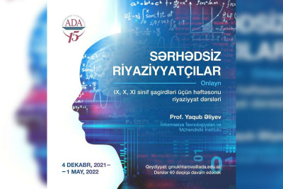 ADA universitetində məktəblilər üçün onlayn dərslər təşkil edir