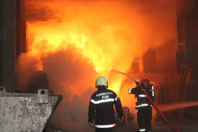 Bakının 2 rayonunda yanğın baş verib