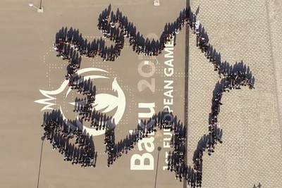 Bakı Olimpiya Stadionunda 1800 nəfərdən ibarət olan fləşmob keçirilib