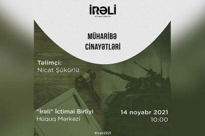 Bakıda “Müharibə Cinayətləri” mövzusunda təlim keçiriləcək