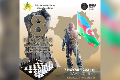 Bakıda “Zəfər günü”nə həsr olunmuş şahmat turniri keçiriləcək