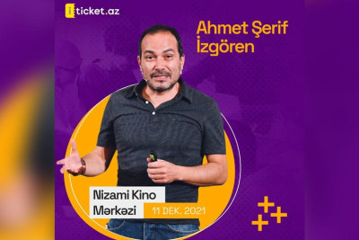 Nizami Kino Mərkəzində Ahmet Şerif İzgörenin seminarı keçiriləcək
