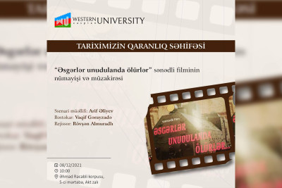 Bakıda “Əsgərlər unudulanda ölürlər” filminin nümayişi və müzakirəsi baş tutacaq