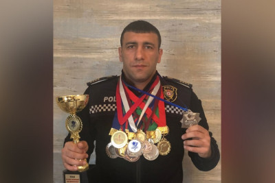 Polis əməkdaşı dünya çempionatında gümüş medala layiq olub