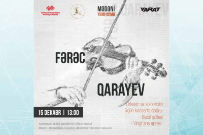 “Mədəni yenilənmə” layihəsi çərçivəsində filarmoniyada konsertlər baş tutacaq