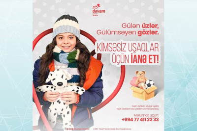 Bakıda valideyn himayəsindən məhrum olan körpə uşaqlar üçün ianələr toplanılır