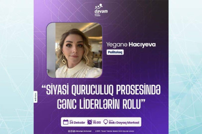 Bakıda gənclərin politoloqla görüşü təşkil olunacaq