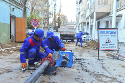 “Azərsu” paytaxtın Səbail rayonunda yeni layihə həyata keçirir