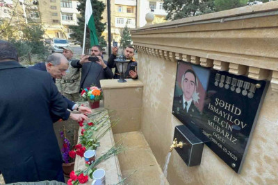 Bakıda daha bir şəhid bulağının açılış mərasimi olub