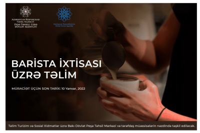 Bakıda “Barista” ixtisası üzrə ödənişsiz təlimə start verilib