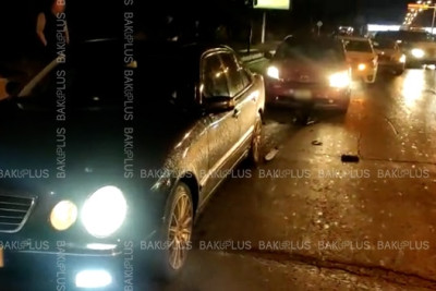 Bakıda 4 avtomobil bir-birinə çırplıb