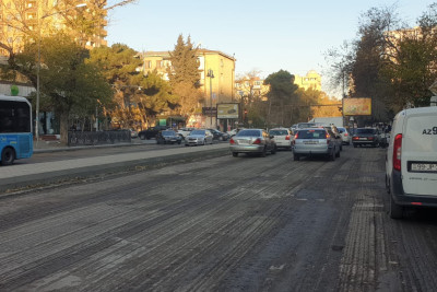 Nərimanov rayonunda təmir işləri aparılır