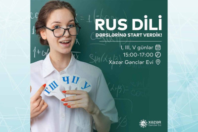 Xəzər Gənclər Evində pulsuz rus dili kursları təşkil olunacaq