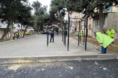 Nəsimi rayonunda təmir-bərpa işləri davam etdirilir