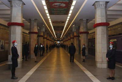 Bakı Metropolitenində şəhidlərin xatirəsi yad edilib