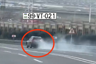Bakıda “Toyota" markalı avtomobilin sürücüsü qəza törədib