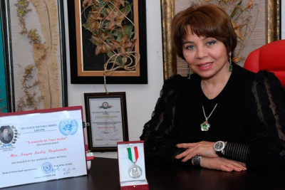 Aktrisa Suğra Bağırzadə “Leonardo Da Vinci” medalı ilə mükafatlandırılıb