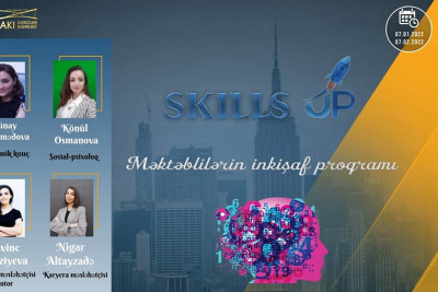 Bakı Gənclər Mərkəzi məktəblilər üçün ödənişsiz “Skillsup” proqramı təşkil edir