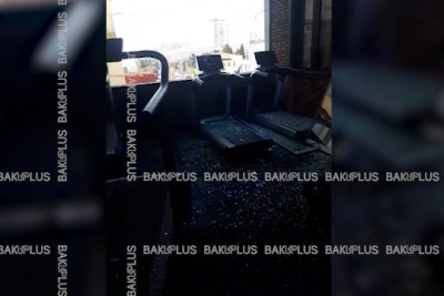 Bakıda güclü külək pəncərəni sındırıb