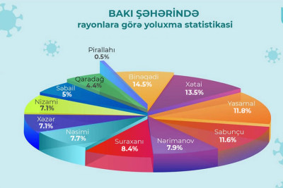 Bakıda ən çox yoluxma olan rayonların adları açıqlanıb