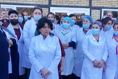 "Azərsu-Tikinti" xəstəxanasının işçiləri video müraciət ediblər
