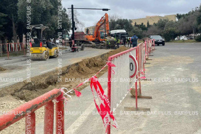 “Azərsu” Binəqədi rayonunda təmir işləri aparır