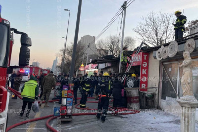 Yasamal rayonu N.Nərimanov prospektində yanğın baş verib