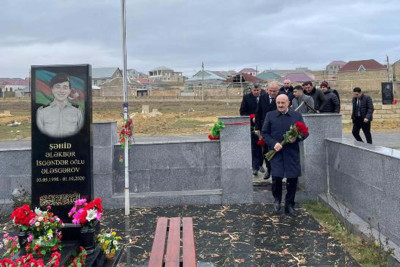 Bakıda şəhidin xatirəsi yad edilib