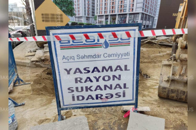 Paytaxtda müxtəlif ərazilərdə “Azərsu” ASC təmir işləri aparır