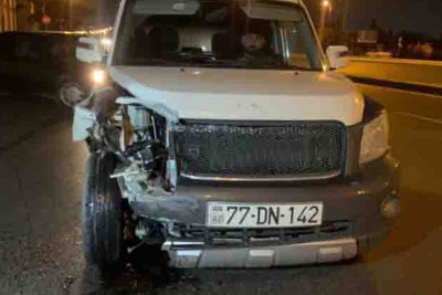 Bakının Xətai rayonunda yol qəzası baş verib
