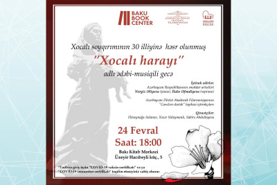 Bakı Kitab Mərkəzində Xocalı Soyqırımı ilə əlaqədar tədbir keçiriləcək