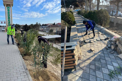 Xəzər rayonunda iməcilik keçirilib