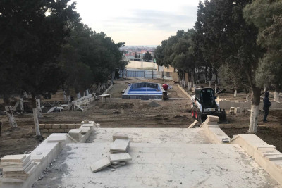 Bilgəh qəsəbəsində abadlıq-quruculuq işləri davam etdirilir