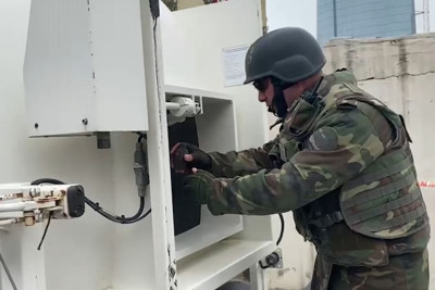 Xətai rayonunda döyüşə yararlı əl qumbarası tapılıb