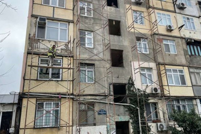 Nəsimi rayonu ərazisində təmir və abadlıq işləri görülür