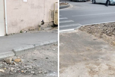 Xətai rayonunun bir hissəsi xoşagəlməz vəziyyətə düşüb