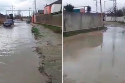 Maştağa qəsəbəsində keçilməz yollar sakinləri narahat edir