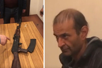 Xəzər rayonunda “Kalaşnikov” satmaq istəyən şəxs tutulub