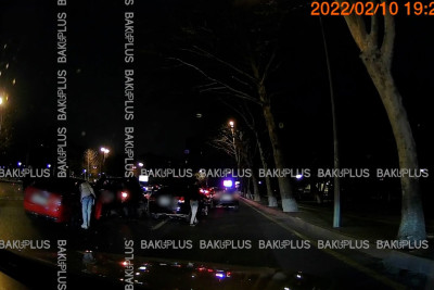 “Dədə Qorqud” parkının yanında zəncirvari qəza baş verib