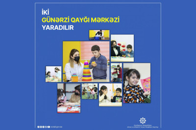 Xəzər rayonunda sağlamlıq imkanları məhdud uşaqlar üçün günərzi qayğı mərkəzi yaradılıb