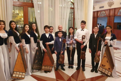 Filarmoniyada Azərbaycan Dövlət Xalq Çalğı Alətləri Orkestri konsert verib