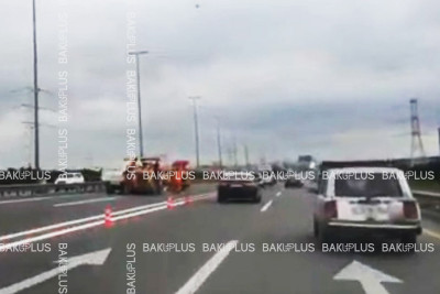 Aeroport yolunda təmir işləri gedir