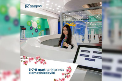 “Azərpoçt” bayram günlərində iş rejimində dəyişikliklər edib