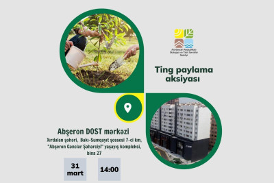 Bakıda “Bir ağac - min nəfəs” layihəsi davam edir