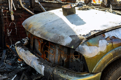 Bakıda “Ford” markalı yük avtomobili yanıb