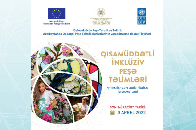 Bakıda ilk dəfə olaraq ödənişsiz qısamüddətli inklüziv peşə təlimləri həyata keçiriləcək