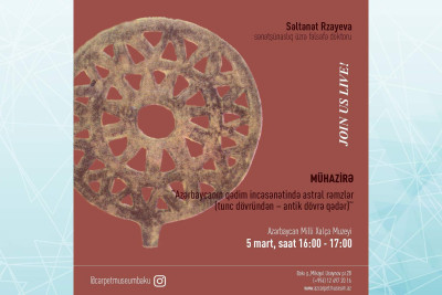 Xalça muzeyində “Azərbaycanın qədim incəsənətində astral rəmzlər” haqqında mühazirə baş tutacaq