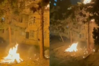 Sabunçu: Bakıxanov qəsəbəsində bayram tonqalı faciəyə səbəb ola bilərdi